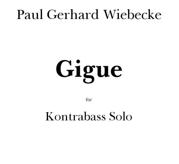 P.-G. Wiebecke. Gigue